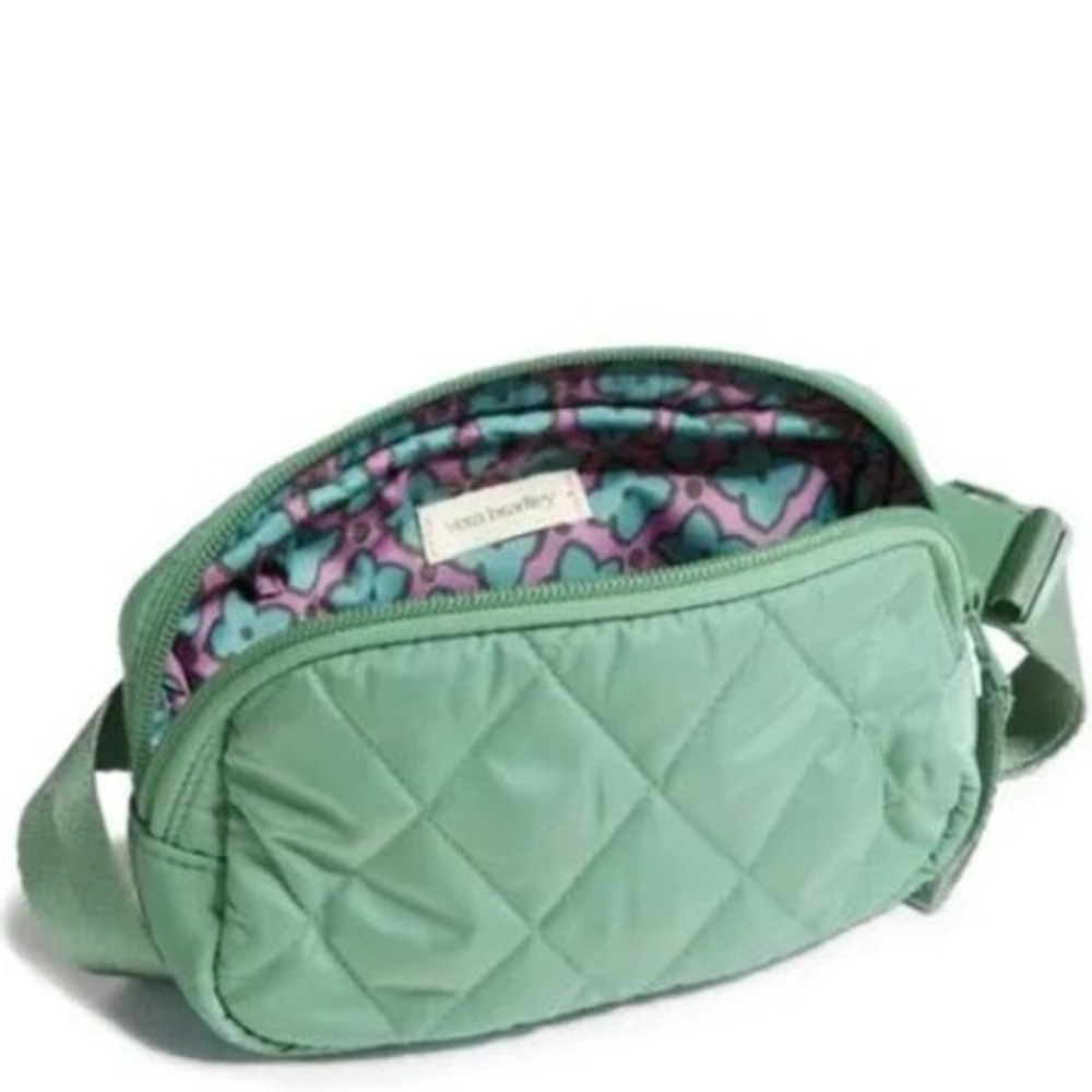 Vera Bradley Belt Bag Womens OS Green New Quilted Recycled Polyester Fanny Pack
